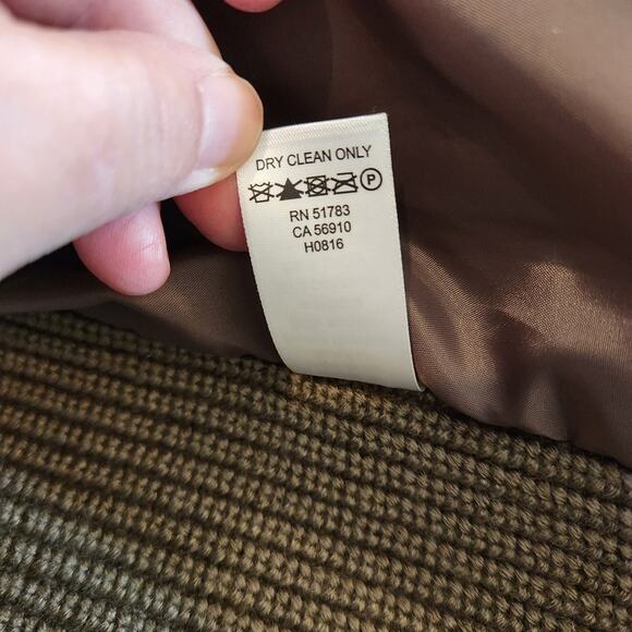 MAURICES Brown Faux Fur Knit Waterfall Open Front Cardigan Vest Womens Medium M - Picture 5 of 11